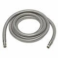 Thrifco Plumbing 1/4 Inch Comp x 1/4 Inch Comp x 24 Inch Long Stainless Steel Ice Maker Connector 4400486